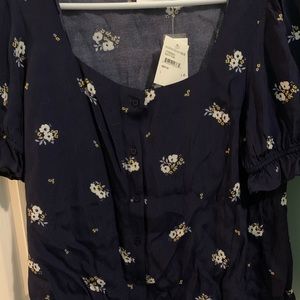 nordstrom rack navy floral large shirt